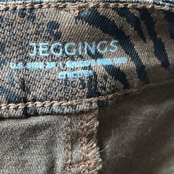 Chico’s Coated Animal-Print Jeggings - Picture 7 of 10